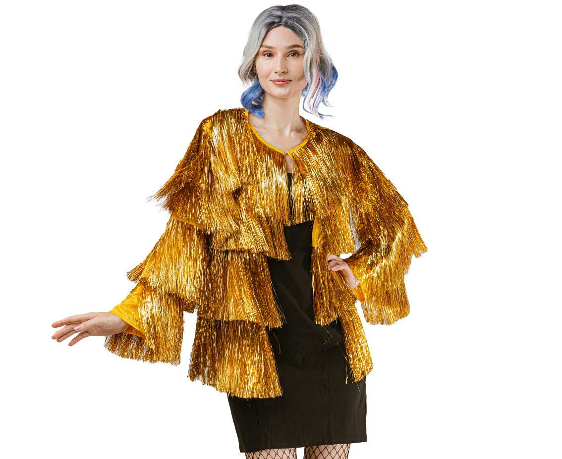 Jacket for adult Tinsel, gold, one size